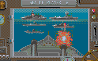 Battleships atari screenshot