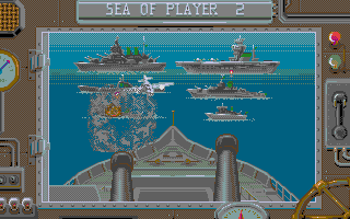 Battleships atari screenshot