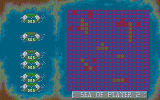 Battleships atari screenshot