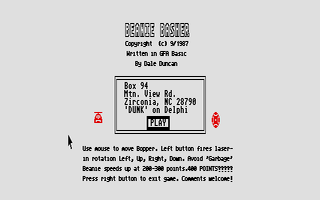 Beanie Basher atari screenshot
