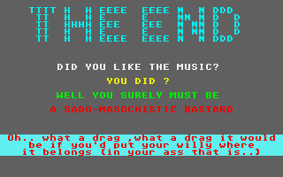 Beat Nick Demo (The) - Part II atari screenshot