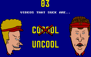Beavis and Butthead Quiz atari screenshot