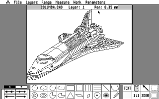 BeckerCAD atari screenshot