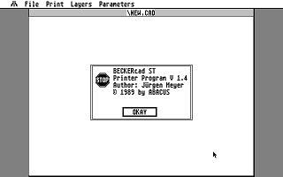 BeckerCAD atari screenshot
