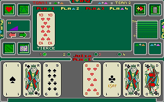 Belote atari screenshot
