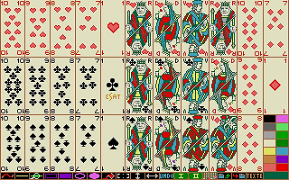 Belote atari screenshot