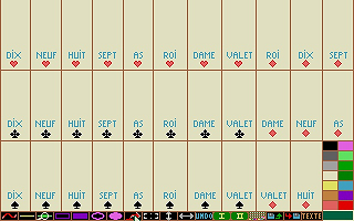 Belote atari screenshot