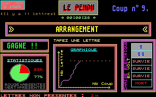 Belote atari screenshot