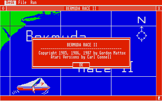 Bermuda Race II atari screenshot