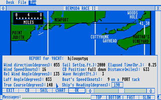 Bermuda Race II atari screenshot