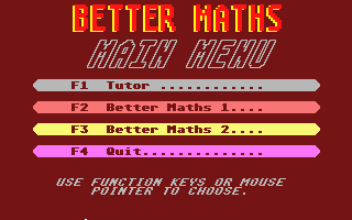 Better Maths atari screenshot