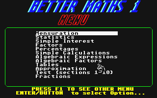 Better Maths atari screenshot