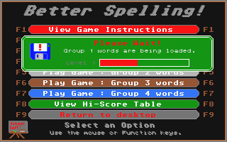 Better Spelling atari screenshot