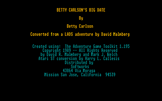 Betty Carlsons Big Date — screenshot 1
