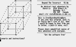 Beyond the Tesseract atari screenshot