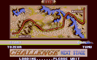 Big Run atari screenshot