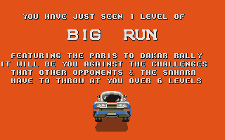 Big Run atari screenshot