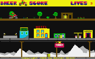 Biker atari screenshot