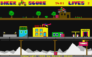 Biker atari screenshot