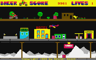 Biker atari screenshot