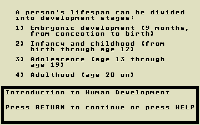 Biology Volume 3 atari screenshot