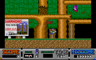 Bionic Commando atari screenshot