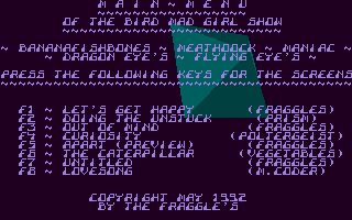Bird Mad Girl Show atari screenshot