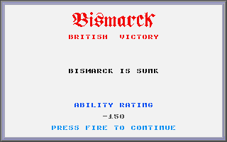 Bismarck atari screenshot