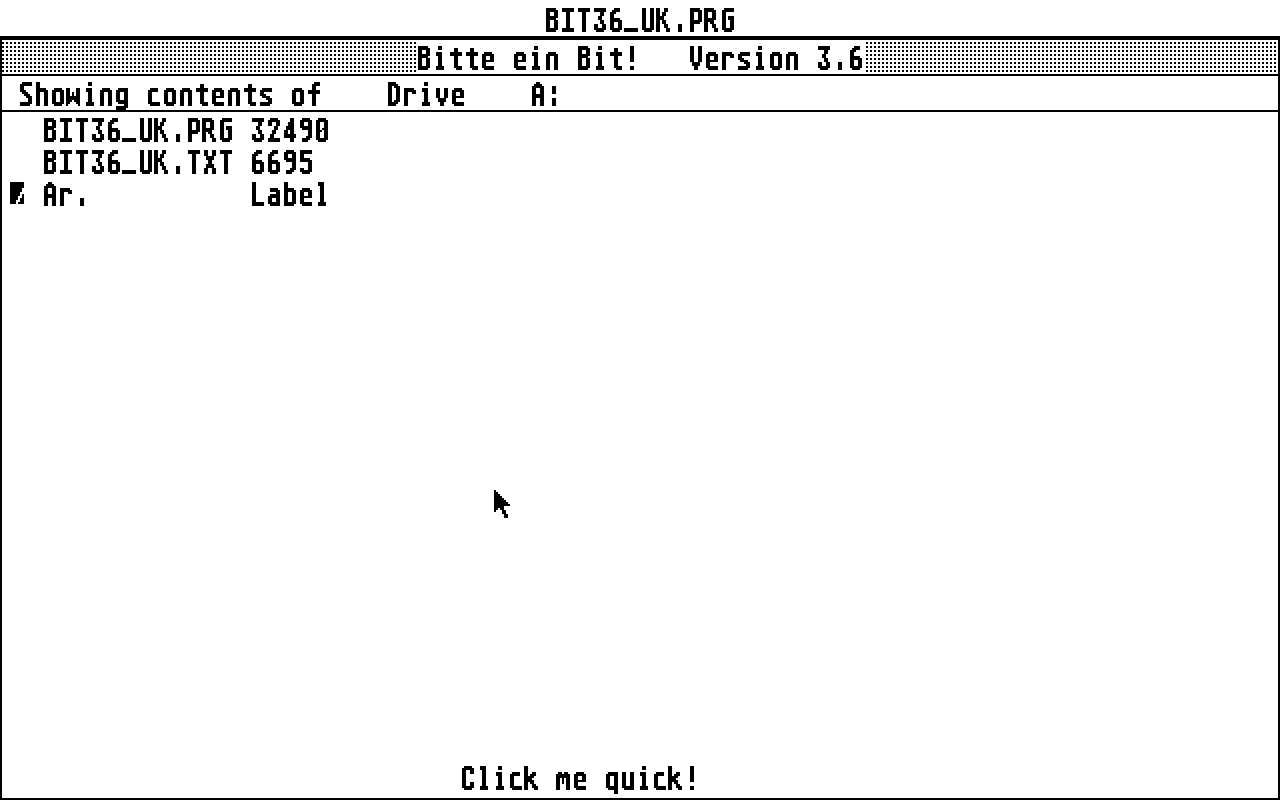 Bitte ein Bit! atari screenshot