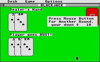 Electro Solitaire & 21 atari screenshot