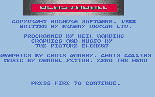 Blastaball atari screenshot