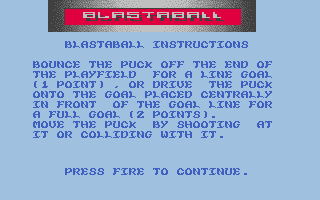 Blastaball atari screenshot