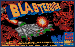 Blasteroids atari screenshot
