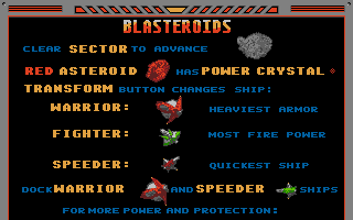 Blasteroids atari screenshot