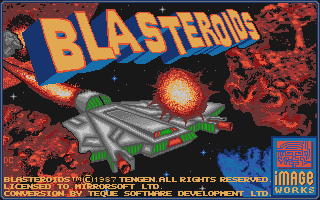 Blasteroids atari screenshot