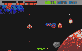 Blasteroids atari screenshot