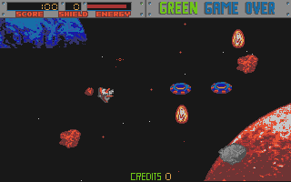 Blasteroids atari screenshot