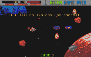 Blasteroids atari screenshot