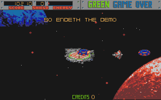 Blasteroids atari screenshot