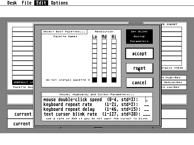 BLINK Utilities atari screenshot