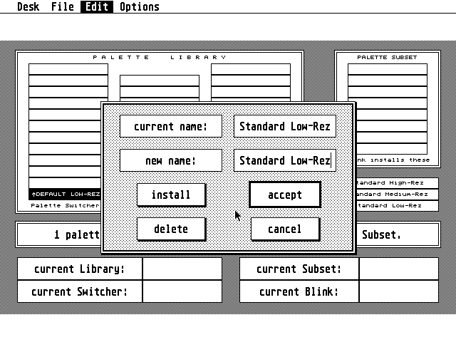 BLINK Utilities atari screenshot
