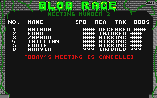 Blob Race atari screenshot