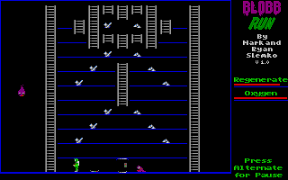 Blobb Run atari screenshot