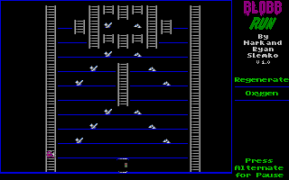 Blobb Run atari screenshot