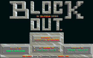 Block Out atari screenshot