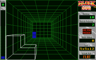 Block Out atari screenshot