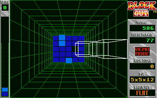 Block Out atari screenshot