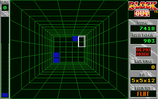 Block Out atari screenshot