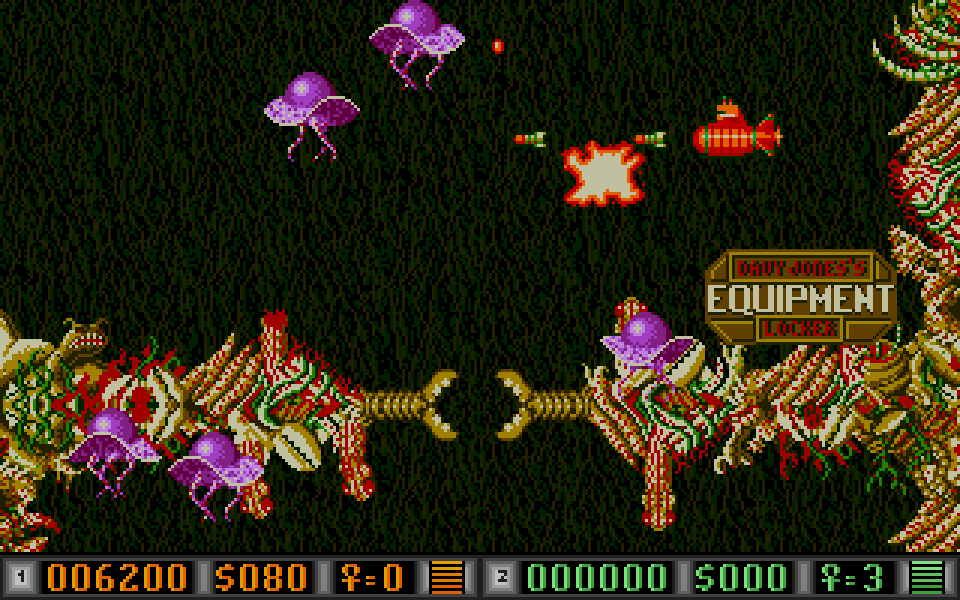 Blood Money atari screenshot