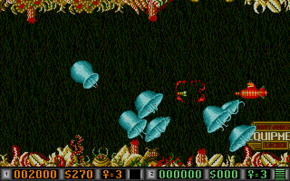 Blood Money atari screenshot